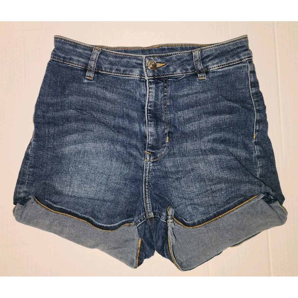 Women's Denim Jean Shorts, Size 8, Blue, Mid-Rise By Divided H&M